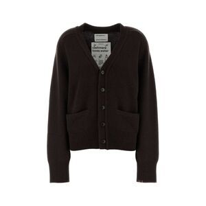 Extreme Cashmere Women Brown Cashmere Cardigan